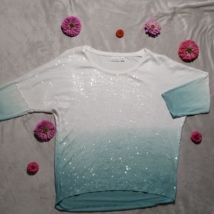 ☆3\$25 ☆ Womens Tribal Jeans sequin top